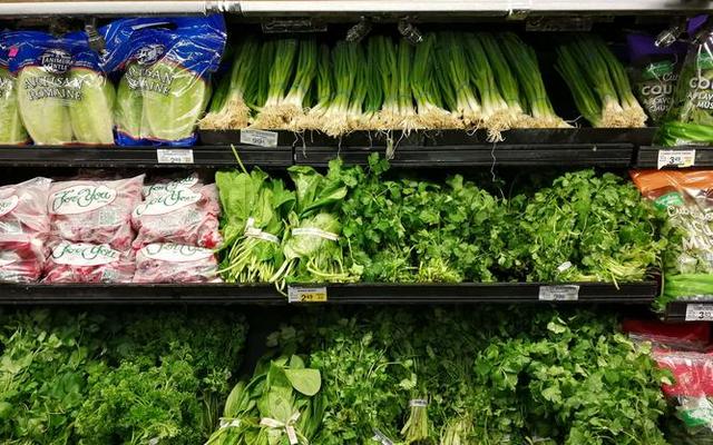 超市蔬菜里的绿色颗粒是什么