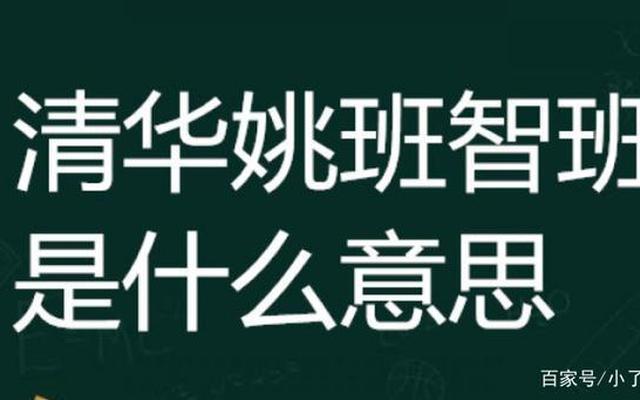 什么是清华姚班和智班