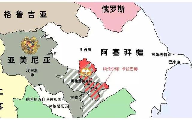 阿塞拜疆在地图上位置