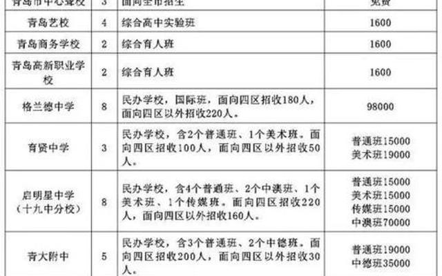 青岛比较好的私立高中