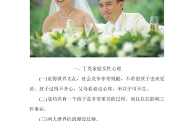 女人丁克是什么意思