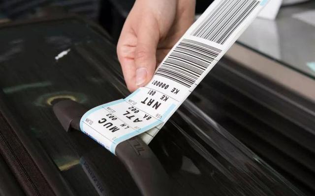 飞机行李托运小票图解