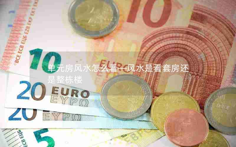 单元房风水怎么看—风水是看套房还是整栋楼